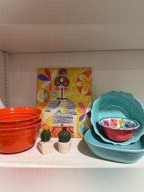 Orange and turquoise bundle